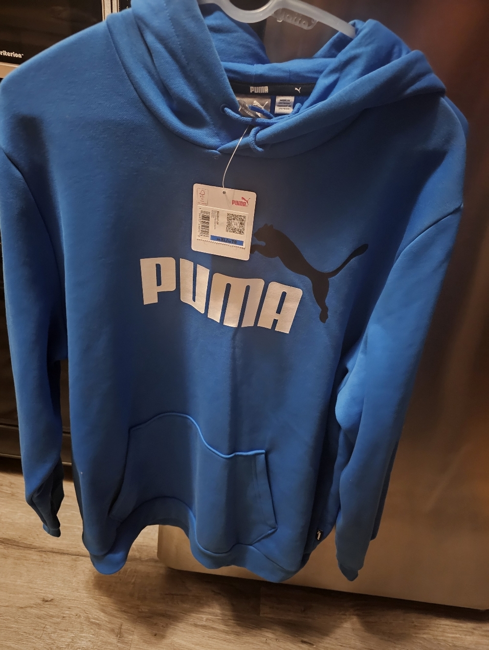 Puma Men's Royal Blue Logo Hoodie